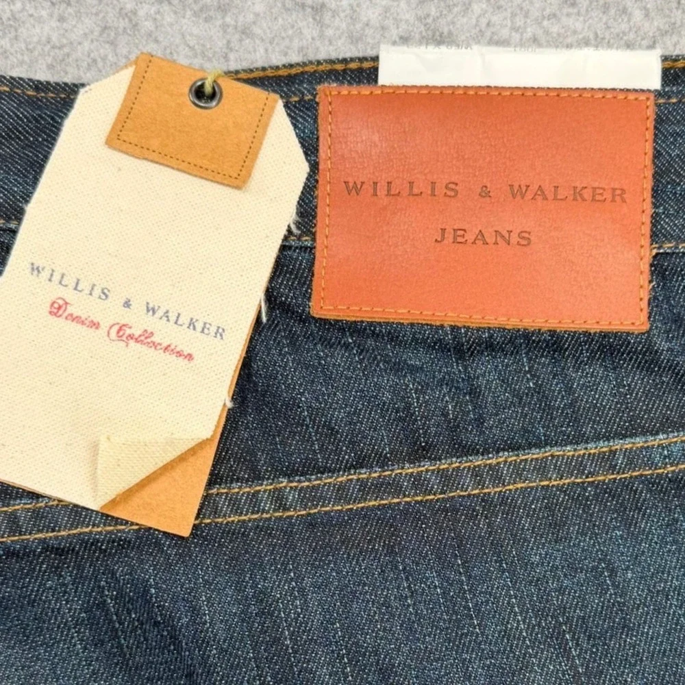 NWT Willis & Walker Temptation Jeans Mens 50x32 Dark Wash Big & Tall Deadstock
